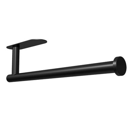 DEKAVA Under Cabinet Wall Mount Paper Towel Holder, Self-Adhesive Bar, Stainless Steel 13 inch (Black, 2)