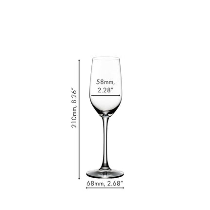 Riedel Machine-Made Crystal Tequila Glass Set, Clear – Elegant Glassware for Sipping & Tasting Tequila – Precision-Designed to Enhance Aroma & Flavour – 190 ml Capacity (4-Pieces)