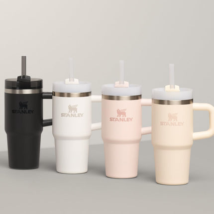 Vaso Stanley Quencher H2.O FlowState™ con asa, 590 ml, crema 2.0
