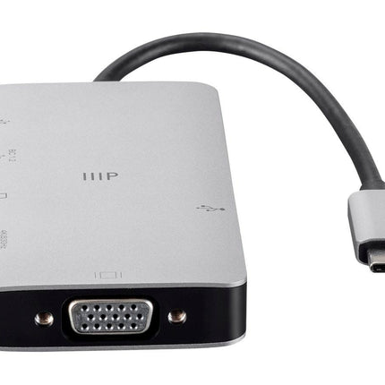 Monoprice 134184 USB-C a HDMI | (4k/60hz), carcasa de aleación de aluminio, adaptador con conector niquelado - Serie Consul