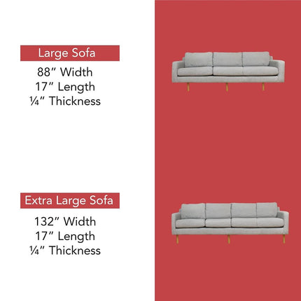 LAMINET Deluxe Extra Thick Sagging Furniture Cushion Support Insert- | Seat Saver| New and Improved| Extend The Life of Your Large Sofa | 60% Thicker-Large Sofa- Up to 88" Wide