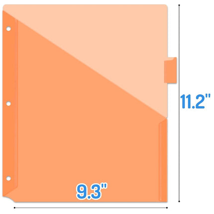 Forvencer 48 Count Dividers with 2 Pockets,8 tabs Binder Dividers with tabs