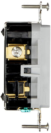 Leviton Weather/Tamper-Resistant GFCI Receptacle, 15-Amp, G5262-WTG, Gray