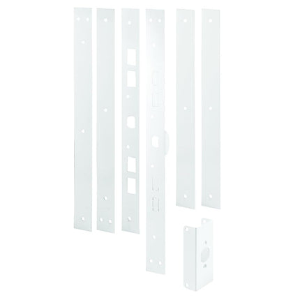 Prime-Line Products U 11026 Jamb Repair & Reinforcement Kit, 59-1/2" Installed, Steel Construction, White