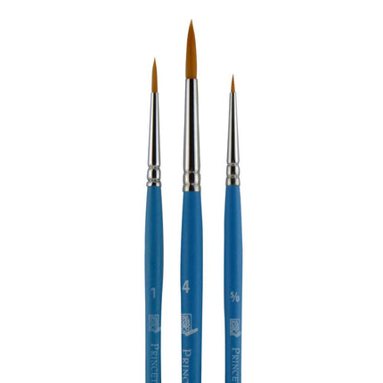 Princeton SelectArtiste Fine Art Multi-Technique Brush Set, 3 x Synthetic Brushes, Mixed Media, For Professionals & Students