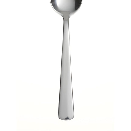 Oneida H084006D Aptitude DIN SPNS S/6 (16) Flatware-Soup-Spoons, Stainless Steel, Silver