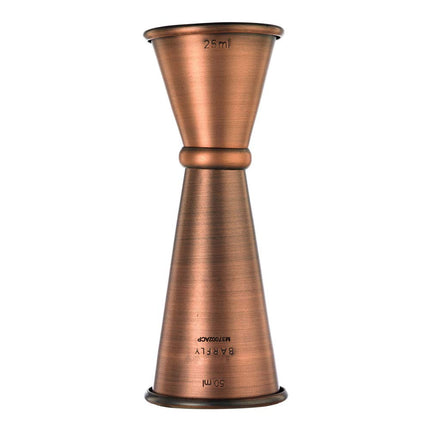 Barfly Japanese Style Jigger, 25 ml x 50 ml, Antique Copper