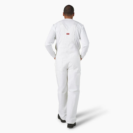 Dickies Utility Painter's Bib Overalls, White, 32W x 30L