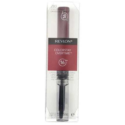 Revlon ColorStay Overtime Liquid Lip Color, Stay Currant [280] 1 ea { 3 Pack }