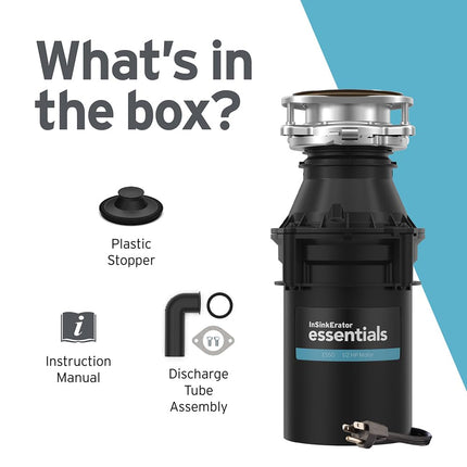 InSinkErator ES50 W/C Garbage Disposal, Black