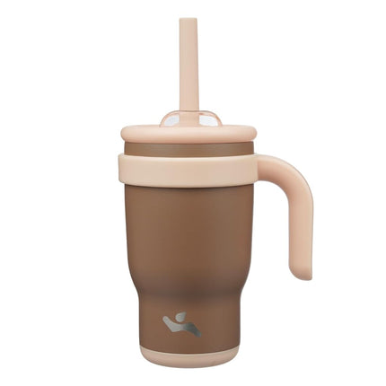 Konokyo Insulated Tumbler with Handle 14 OZ Brown