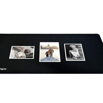 Photomyne Large Scanning Pad, Desk pad, Mouse pad for Desk with Stitched Edges, Superior Micro-Weave Cloth, Non-Slip Base, Water Resistant, Desk Mat for Home & Office Home, Available in Two Sizes - L