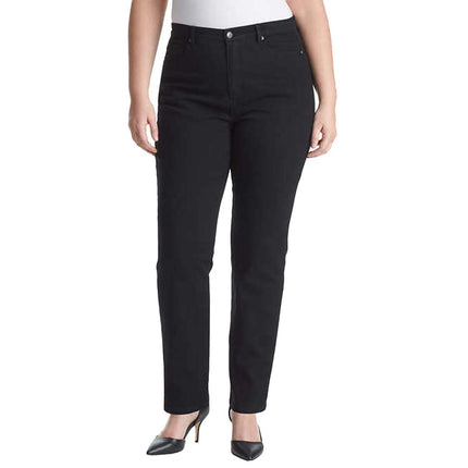 Gloria Vanderbilt Ladies' Amanda Stretch Denim Jean, Dark Black, 12