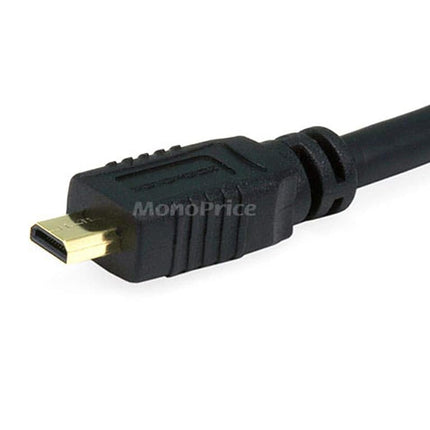 Câble HDMI Monoprice 4,5 m 34 AWG standard avec Ethernet - Connecteur HDMI Micro vers HDMI
