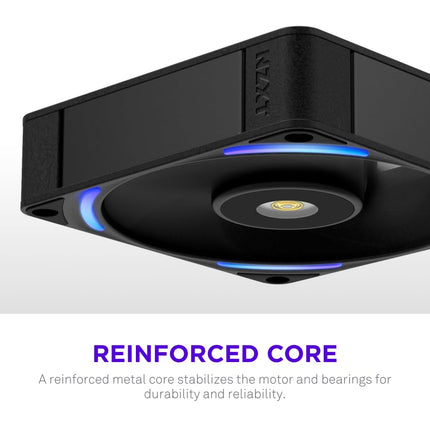 NZXT F120X - 120mm PWM RGB Performance PC Case Fan - Black