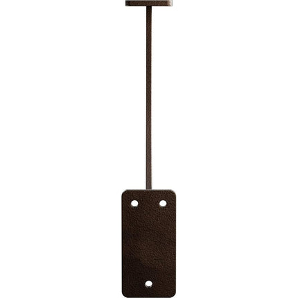 Ekena Millwork BKTM02X11X11BRHDB Steel Bracket Bradford, Hammered Dark Bronze, 2" W x 11" D x 11" H
