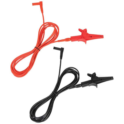 Klein Tools Heavy-Duty Alligator Clip Test Leads, 10-Foot, Black, CAT III 1000V / IV 600V