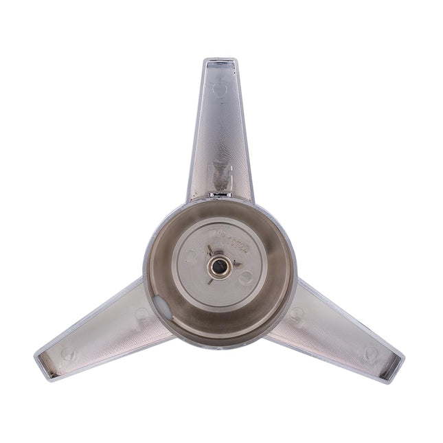 United Pacific 3-Bar Extra Large Spinner for Hub Caps- Chrome Colored, Model 10722