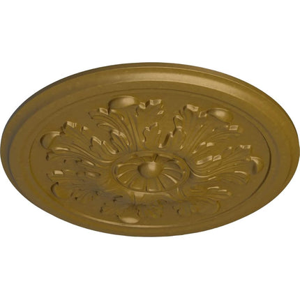 Ekena Millwork CM12LEGLS Legacy Acanthus Ceiling Medallion, Hand-Painted Gold, 12 3/4" OD x 7/8" P (Fits Canopies up to 3 1/2")