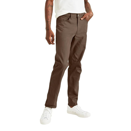 Dockers Men's Straight Fit Jean Cut All Seasons Tech Pants (Standard und Big & Tall), Smokey Hazelnut, 42W / 32L