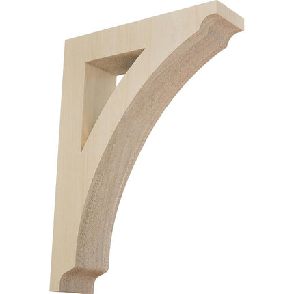 Ekena BKTW01X06X09THRW 1 3/4-Inch Width x 6 1/2-Inch Depth x 9-Inch Height Small Thorton Wood Bracket - Rubber Wood
