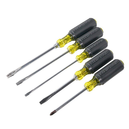 Klein Tools 85075 Cushion-Grip Screwdriver Set, Yellow and Black, 5-Piece by Klein Tools