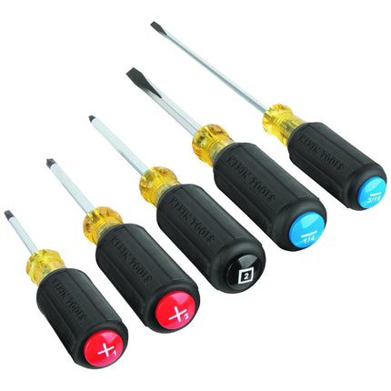 Klein Tools 80031C 5-Piece Color-Coded Screwdriver