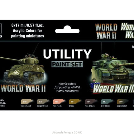 AV Vallejo Model Color Set - Utility paint set (8)