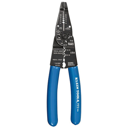 Long Nose Wire Cutter, Wire Crimper, Stripper and Bolt Cutter Multi Tool, 8-Inch Long Klein Tools 1010, Multi-Colour
