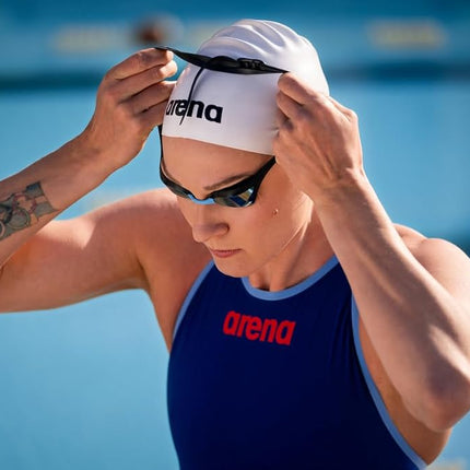 Arena Unisex Molded Pro II USA Swim Cap for Adults Comfortable Tight Fit Pool Training and Racing Swim Accessory, Royal, One Size