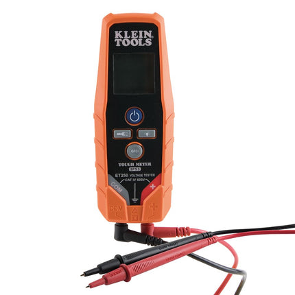 Klein Tools ET250 Voltage Meter, AC Voltage/DC Voltage Tester, Digital Multimeter, Low Voltage Tester with Batteries