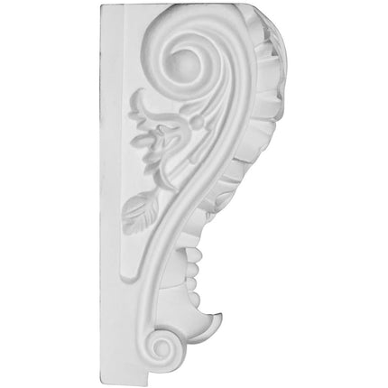 Ekena Millwork COR04X03X07LE 4" W x 3 3/8" D x 7 1/8" H Leaf Corbel, White