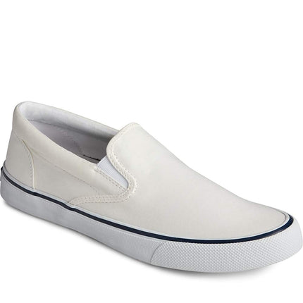 Sperry Men's Striper II Slip On Sneaker, Sw White, 4 M US