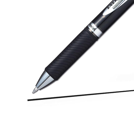 Pentel BLP77 EnerGel Permanent Security/Archival Pen, 0.7mm Tip, Black ink (Pack of 12)