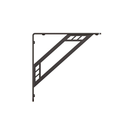 Shelf-Made Richland D x 1 in. W x 7.75 in. H Black