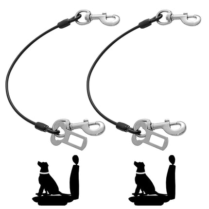 Dog Seat Belt Harness for Car,2pcs Dog Seatbelt of