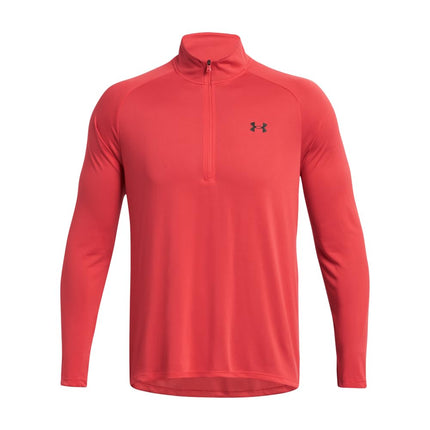 Under Armour Men's Tech 2.0 1/2 Zip - Long sleeve - Tops - Red Solstice/Black 3XL