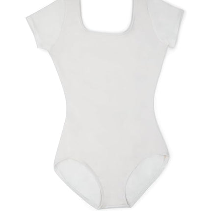 Capezio Women's Classic Short Sleeve Leotard,White