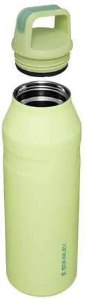 STANLEY IceFlow Cap and Carry Water Bottle 50 oz | Wide Mouth Twist Lid | Lightweight and Leakproof for Travel and Sports | Insulated Stainless Steel | BPA-Free | Citron