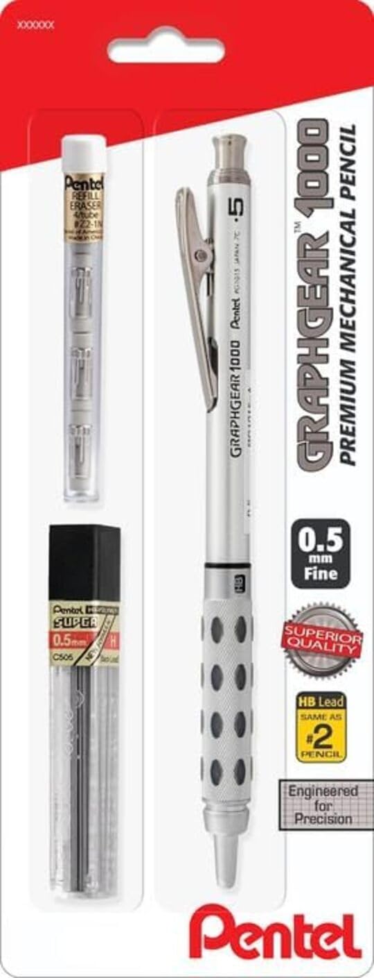 Pentel GraphGear 1000 Automatic Mechanical Pencil 