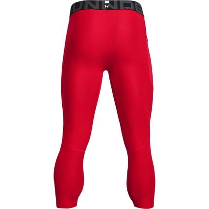 Mallas 3/4 HeatGear de Under Armour para hombre, Rojo (600)/Blanco, XXG Largo