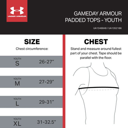 Gameday Armour Pro 5-Pad Top Youth Black L