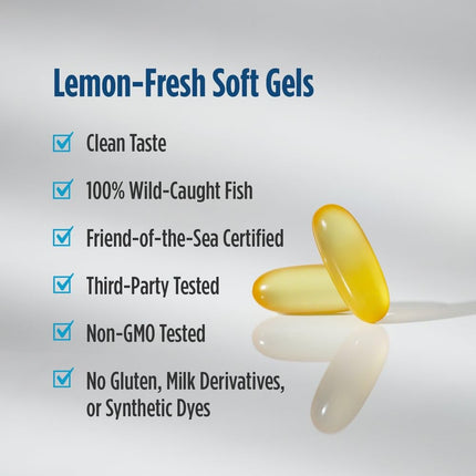 Nordic Naturals - Ultimate Omega Xtra Lemon 1000 mg. - 60 Softgels