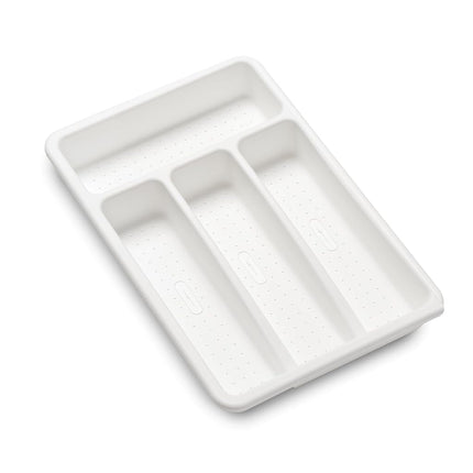 madesmart Cutlery, Expandable Small Silverware Tray, White