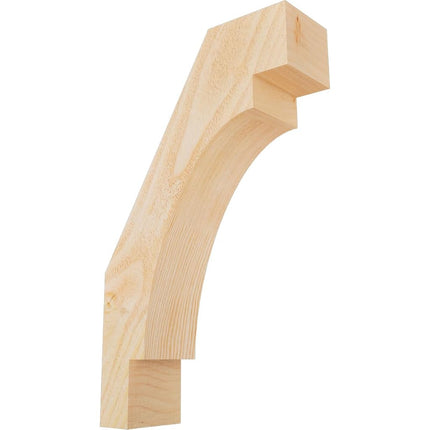 Ekena Millwork BRC04X12X20MRC00RDF Merced Rough Sawn Brace, 4" Width x 12" Depth x 20" Height, Douglas Fir