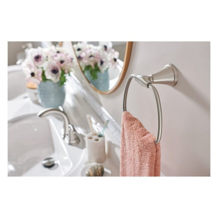 Moen WS84876SRN Tiffin Two-Handle High Arc Bathroom Faucet, Spot Resist Brushed Nickel