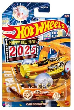 Hot Wheels 2024 Happy Holidays Christmas Mix Winter Set of 5 Pack, 1:64 Scale Diecast X-mas