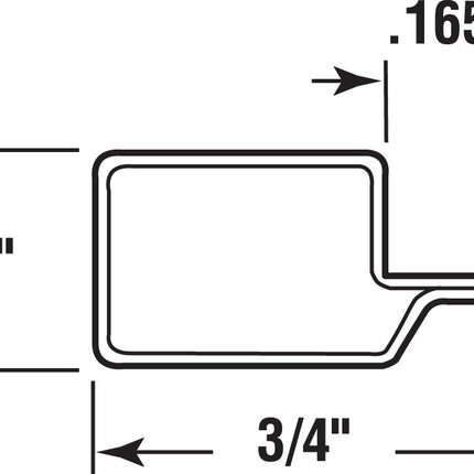 Prime-Line MP14056 Aluminum Screen Frame � 3/8� x 3/4� x 72� � Build or Repair Window Screens � Cut to Size � Uses 3/8� x 3/4� Screen Frame Corners � White Finish (Box of 20, 72� pieces)