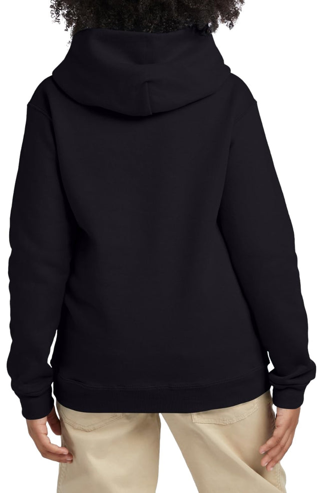 Hanes Boys' Eco Smart Pullover Hoodie, Black, Large