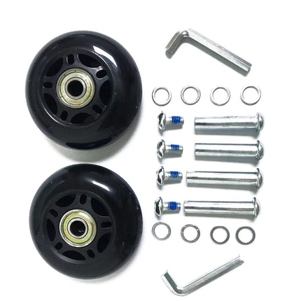 LOTOWELZON Luggage Suitcase Wheels Replacement Inline OD90xW24mm/3.54x0.94"
